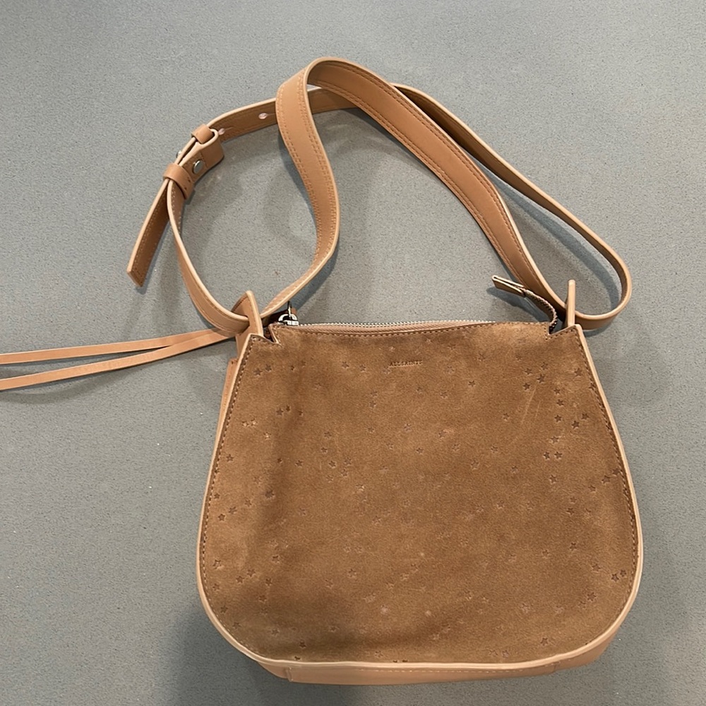All Saints Leather & Suede shoulder bag